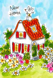 Wenskaart New Home Blond Amsterdam