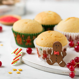 Cupcake Bakvormpjes 'Gingerbread Family' - Decora