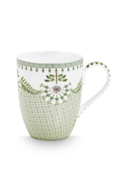 Mok L Tiles Green Lily & Lotus Pip Studio