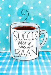 Wenskaart Nieuwe Baan Blond Amsterdam