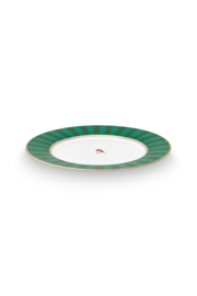 Ontbijtbord Emerald Stripes Love Birds Pip Studio