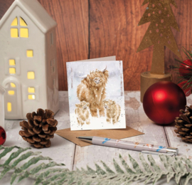 Kaartje A Highland Christmas Wrendale Designs