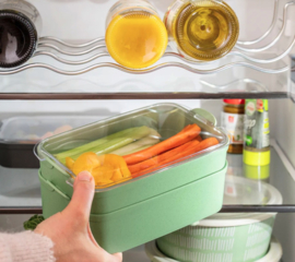 Bentobox Nature Leaf Green Stakk Koziol