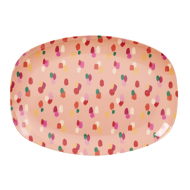 Melamine Bord Coral Dapper Dot 30 cm. - Rice