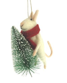 Decoratie Muis met Kerstboom Meander