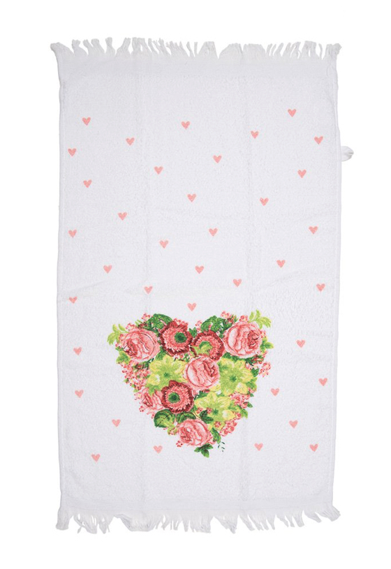 Gastendoekje Bloemenhart Clayre & Eef