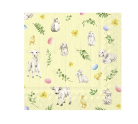 Cocktail Servetten Lammy & Friends Ihr