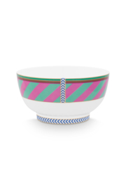Schaal Chique Stripes Pink Green 18 cm. - Pip Studio