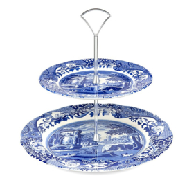 2-laags Etagère - Spode Blue Italian