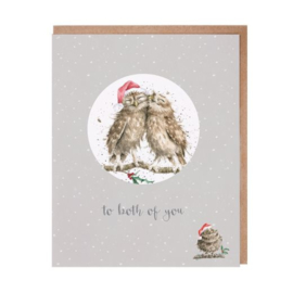 Kerstkaart met Decoratie 'Both of You' - Wrendale Designs