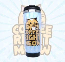 Thermosbeker 'Coffee Right Meow' - Fuzzballs