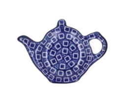 Theetip Theepot Blue Diamond Bunzlau Castle