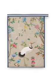 Theedoek Blushing Birds All Over Khaki - Pip Studio