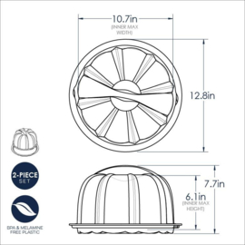 Bundt Taartschotel met Deksel - Nordic Ware