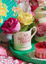 1/2 Pt Mok My Brilliant Friend Pink Toast Emma Bridgewater