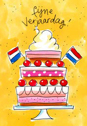 Wenskaart Verjaardag Blond Amsterdam