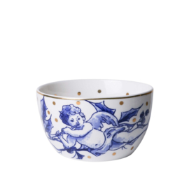 Dipschaaltje Kerstengel Heinen Delfts Blauw