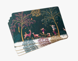 4 Placemats Woodland Tales Sara Miller 40 cm. Pimpernel