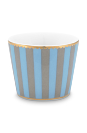 Eierdopje Stripes Blue Khaki - Pip Studio Love Birds