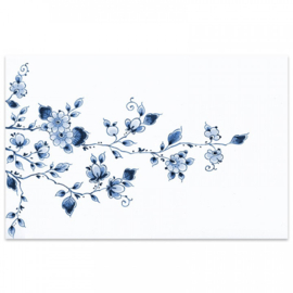 Placemat Bloemen - Heinen Delfts Blauw