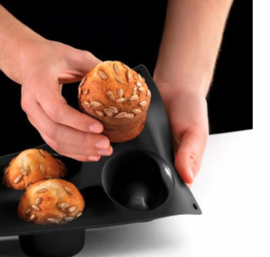 Muffins Bakvorm Zwart Lékué