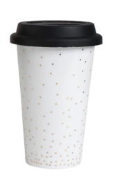 Travel Mug Gold Dots - Sema Design