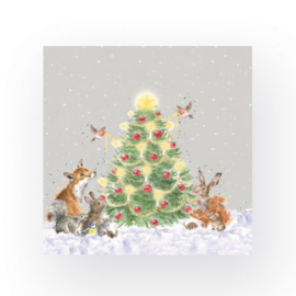 Papieren Servetten 'Oh Christmas Tree' - Wrendale Designs