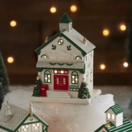 Decoratie Post Office met LED Christmas Tree Spode