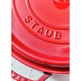 Gietijzeren Braadpan Kersenrood 5,2 l. Staub