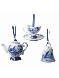 Kerstornament Heinen Delfts Blauw