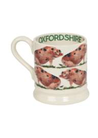 1/2 Pt Mok Oxfordshire Sandy & Black Pig Emma Bridgewater