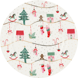 Ontbijtbord Laura Christmas Gold - GreenGate