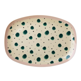 Melamine Bord Watercolor Splash 30 cm. - Rice