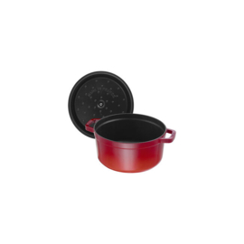 Gietijzeren Braadpan Kersenrood 5,2 l. Staub
