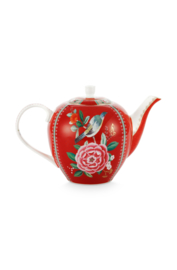 Theepot Red (1,6 l.) - Pip Studio Blushing Birds