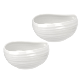 2 Schelpvormige Schaaltjes White - Sophie Conran for Portmeirion