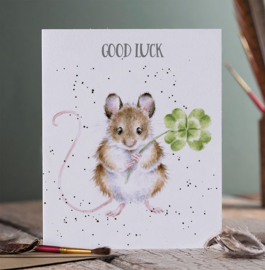 Kaart 'Good Luck' - Wrendale Designs