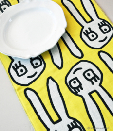Hand- / Theedoek / Placemat Yuru Usa Yellow Atsuko Matano