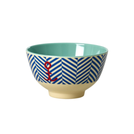 Melamine Schaal Sailor Stripe & Anchor (11,3 cm.) - Rice