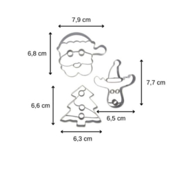 Uitsteekvormpjes Kerst Zenker