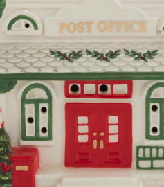 Decoratie Post Office met LED Christmas Tree Spode