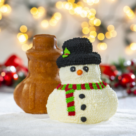 3D Bakvorm Snowman Decora