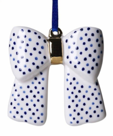 Ornament Strik Heinen Delfts Blauw