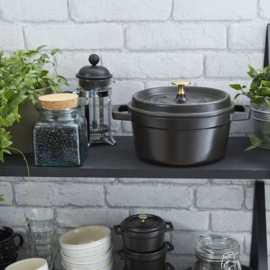 Gietijzeren Braadpan Zwart 3,7 l. Staub