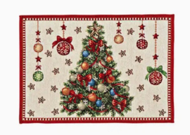 Placemat Kerstboom Wurm