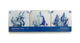 Onderzetters Delfts Blauwe Tegels Schepen Rijksmuseum