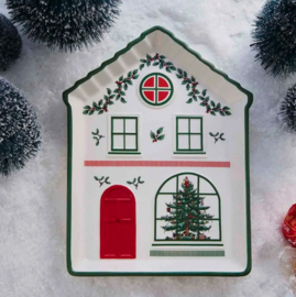 Serveerschotel Village Christmas Tree Spode