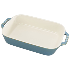 Ovenschaal 2,4 liter Antiek Turquoise Staub