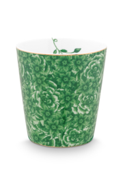 Beker & Theetip Royal Flower Green - Pip Studio