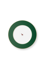 Dinerbord Dark Green Love Birds Pip Studio